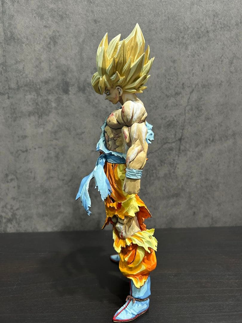 ドラゴンボール フィギュア リペイント 超サイヤ人 孫悟空 二次元彩色