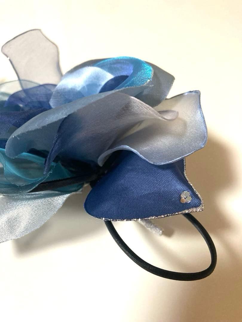 東京ソワール　PETITSOIR 青ネイビーブルー　コサージュ ブローチ　新品