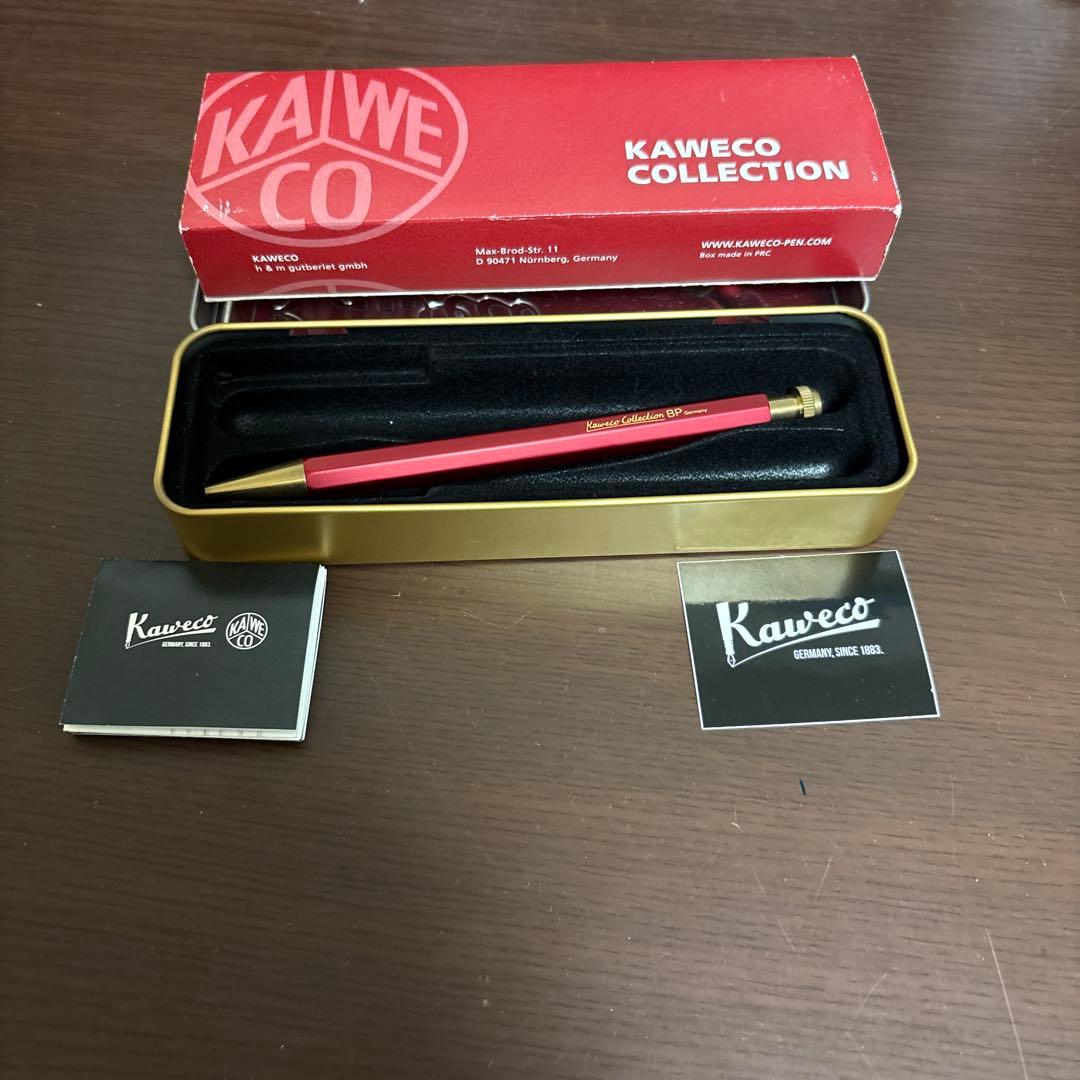 KAWECO レッドボールペン 本体 替芯付