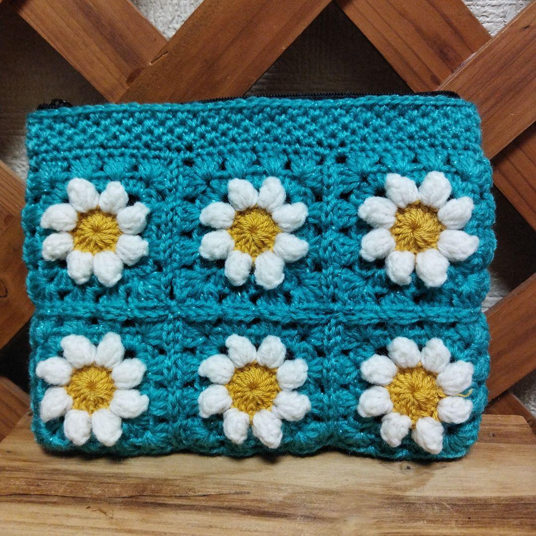 あい様確認用【クッションポーチ】アクリル　ポリエステル　グラニー