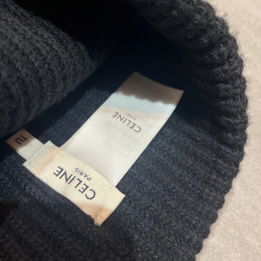 CELINE ニットキャップ ニット帽　浅型