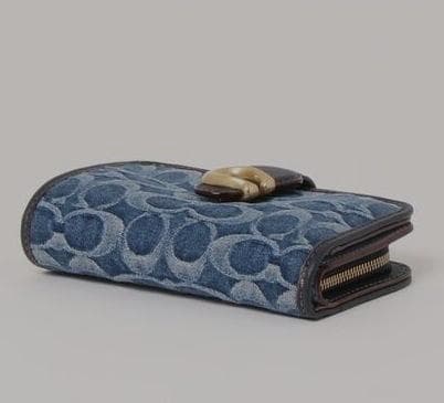 コーチ 財布 ★COACH★ タビー デニムミディアム ウォレット 二つ折り財布
