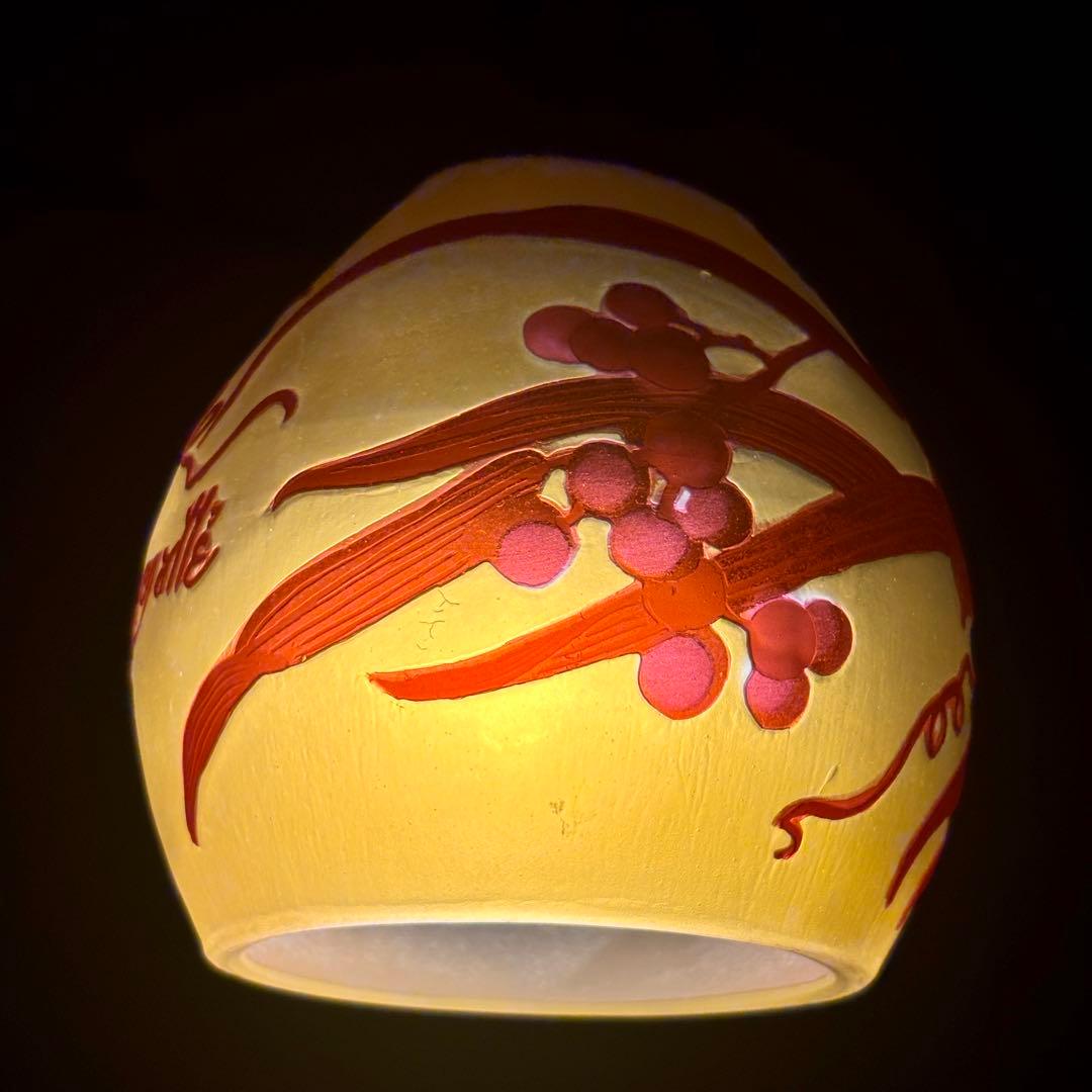 希少！TIP Gallé ガレ ガラスシェード ペンダントライト 1灯