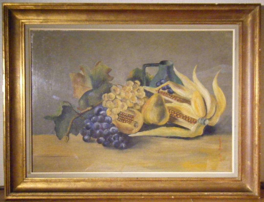 【模写】絵画　青木　油彩20号　静物画　ロマン主義　S123