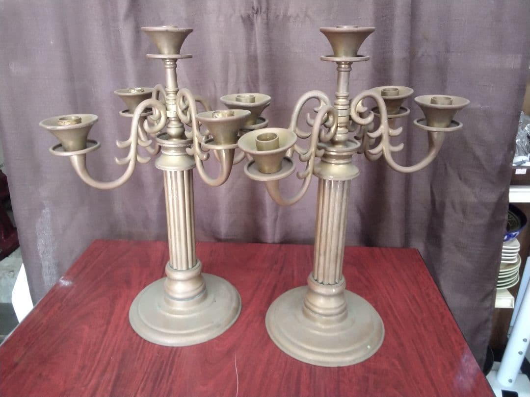 キャンドルスタンド、ローソク立て、１組