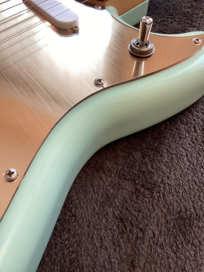 フェンダー　メキシコ　デュオソニック　ギター　グリーン