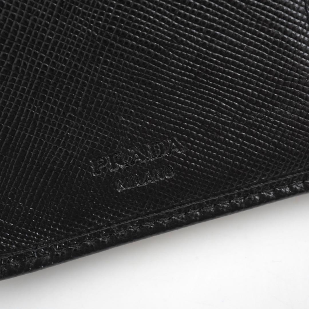 ✨未使用に近い✨　PRADA ミニ財布　サフィアーノ　アイコン　折り財布