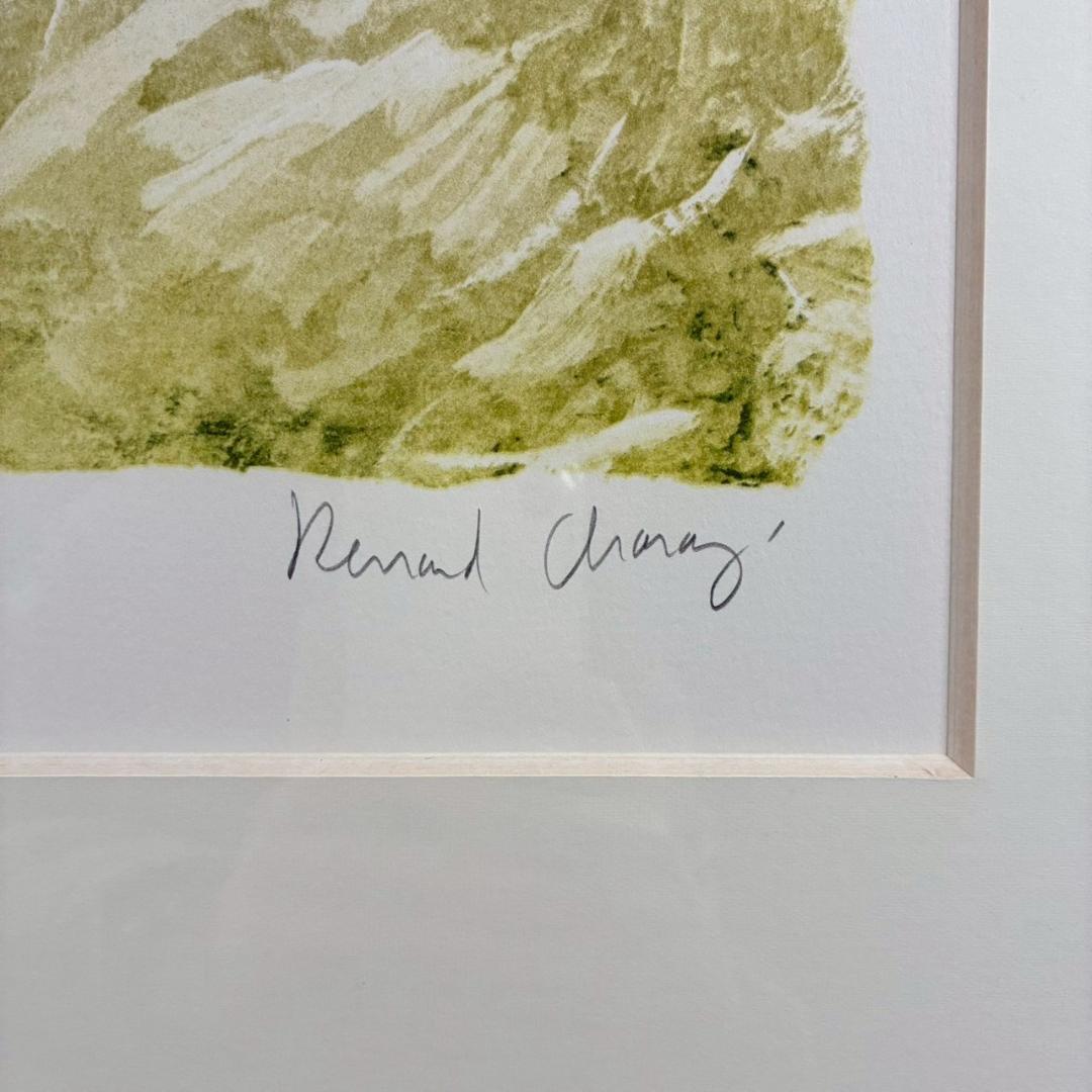 ベルナール・シャロワ「瞑想」リトグラフ 直筆サイン入り 真正証明書有 古径額