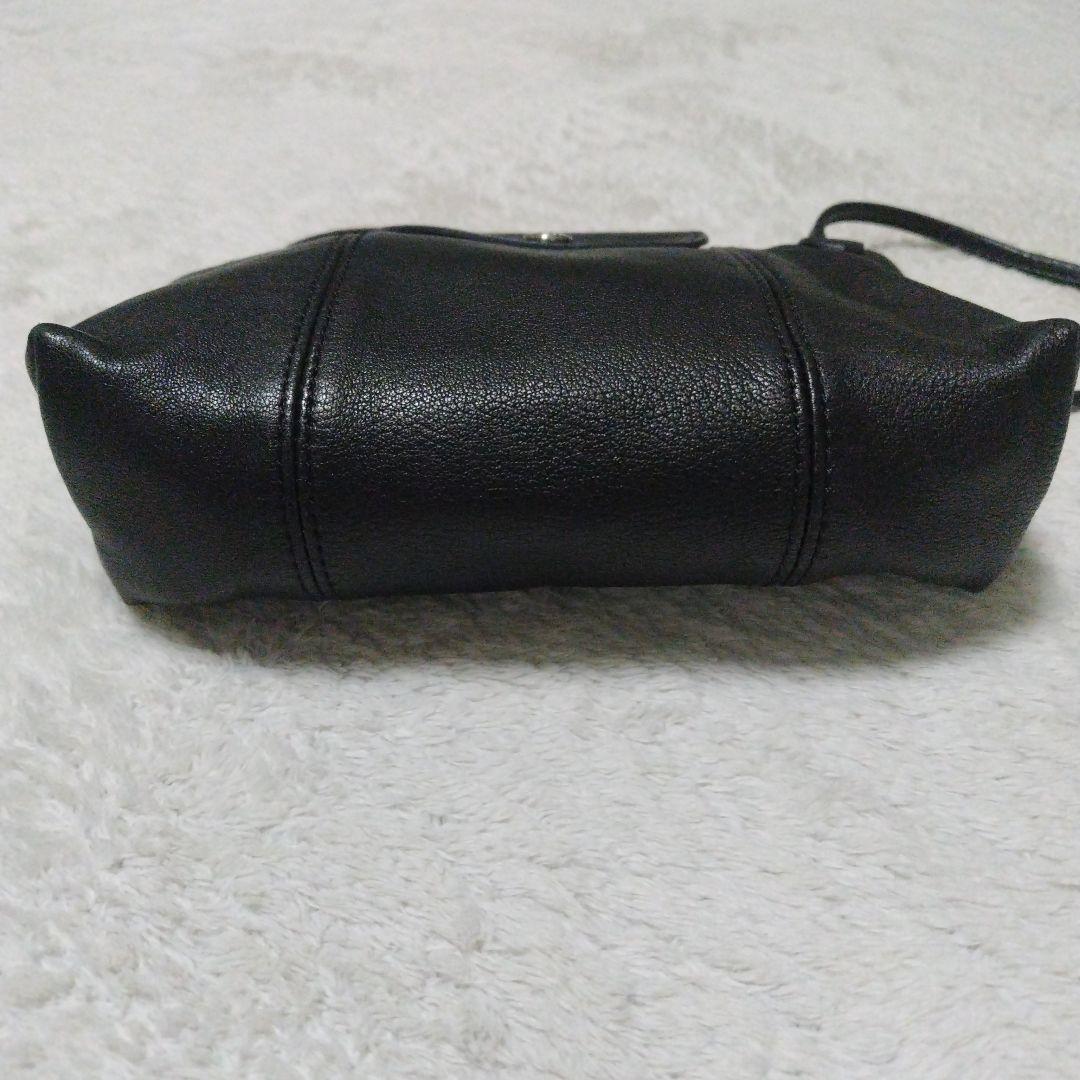 【美品】LONGCHAMP CUIR ミニバッグ ショルダーバッグ ブラック