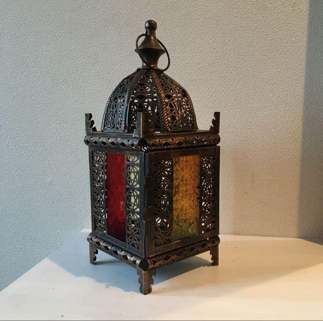 モロッコ　置物小物入れ　ランプシェード