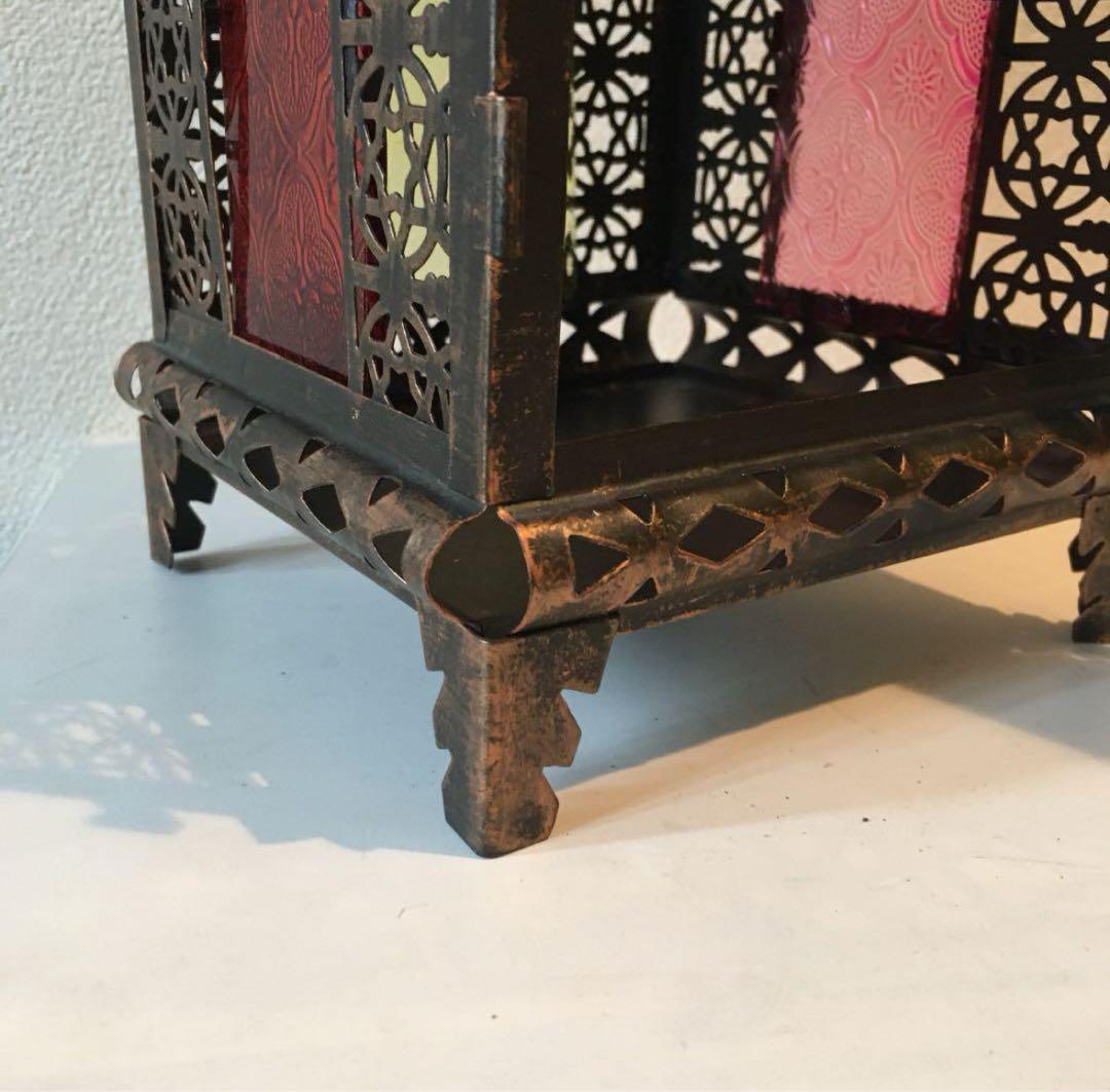 モロッコ　置物小物入れ　ランプシェード