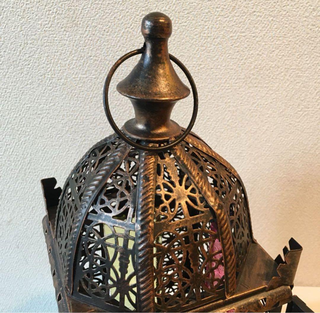 モロッコ　置物小物入れ　ランプシェード