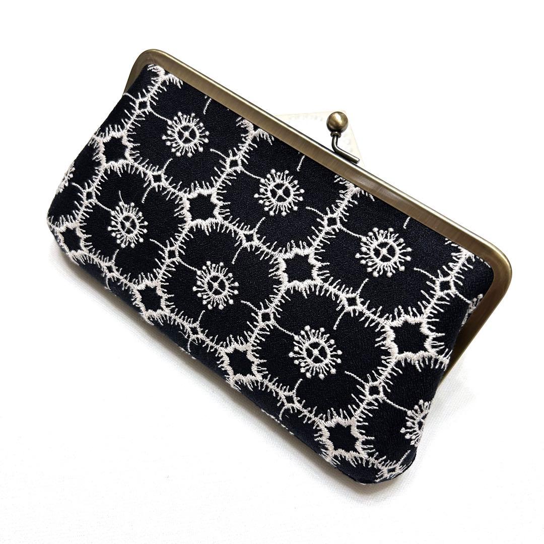 お取り置き⭐️ミナペルホネン　ハンドメイド　がま口　親子長財布　ribbon