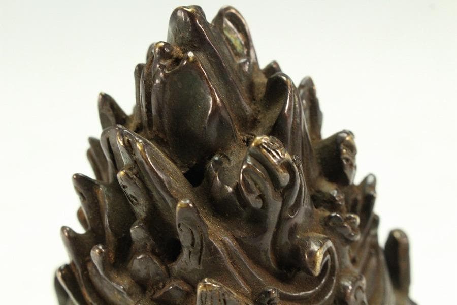 仏教美術 古銅 博山炉 香炉(K-LC973)