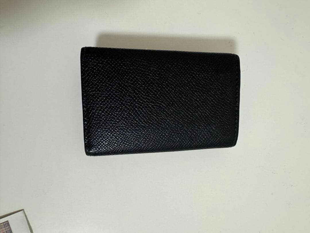 【美品】Burberry ブラック レザー キーケース