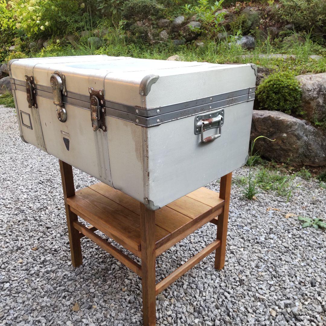 三越　アルミ大型トランク　ジュラルミンケース　日本製