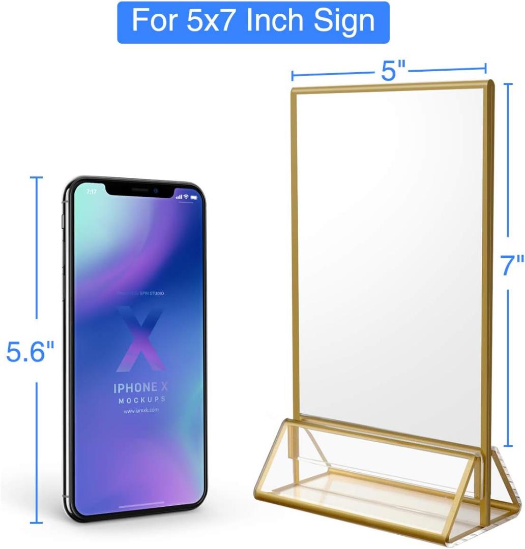 ゴールドサインホルダー 12パック 5x7 12Pack237K864