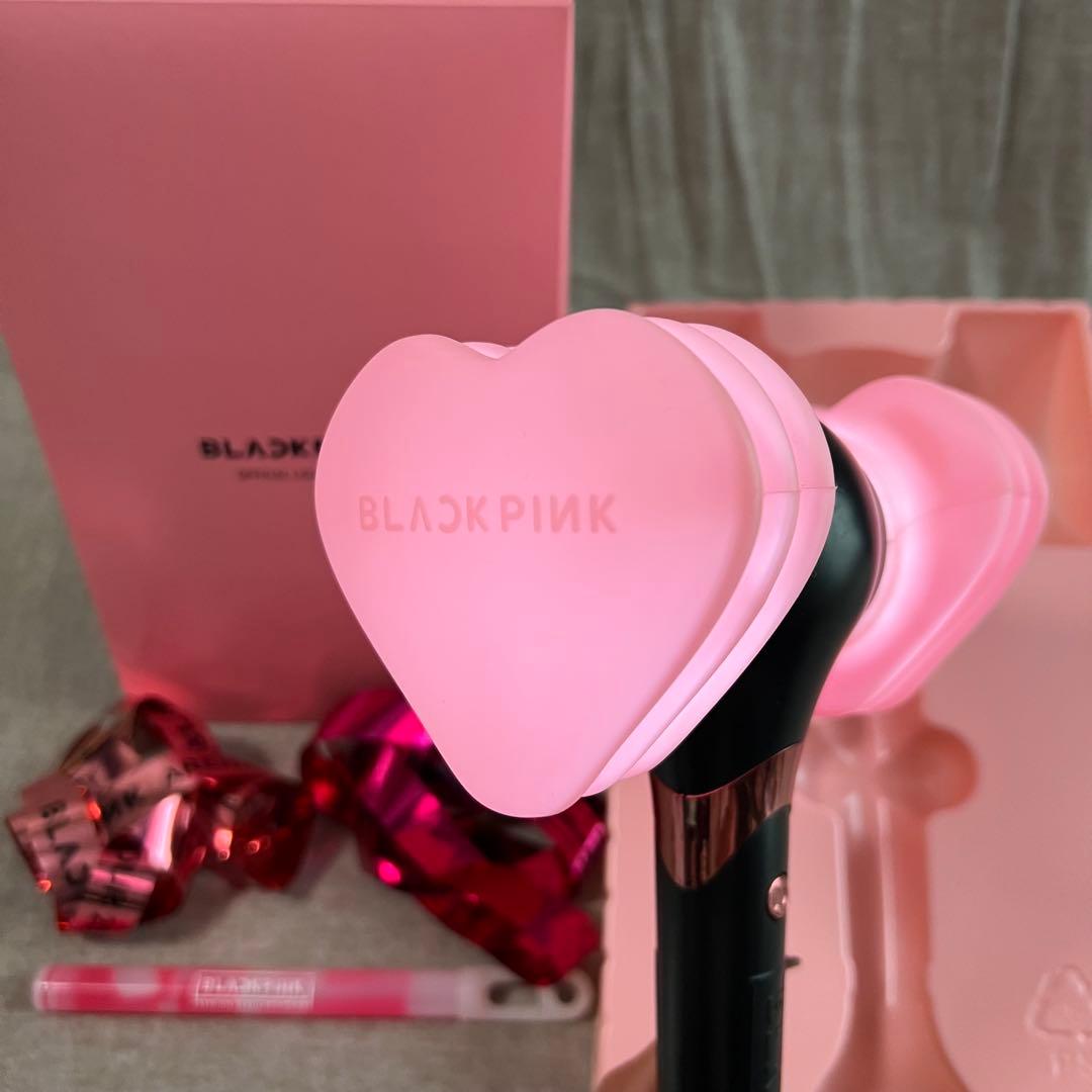 BLACKPINK ペンライト ストラップ付き 銀テ 武道館 セット ver.1