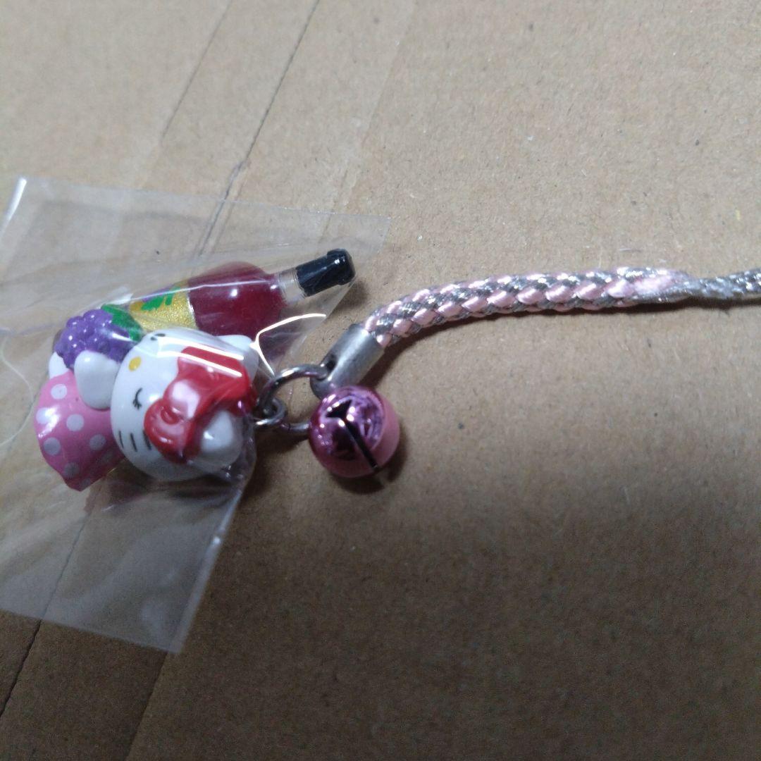 ハローキティ ストラップ ご当地キティ　山梨限定　赤ワイン