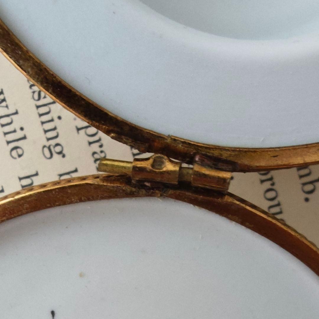 【難あり】リモージュボックス　カンカン帽　麦わら帽子　フランス製　ミニチュア