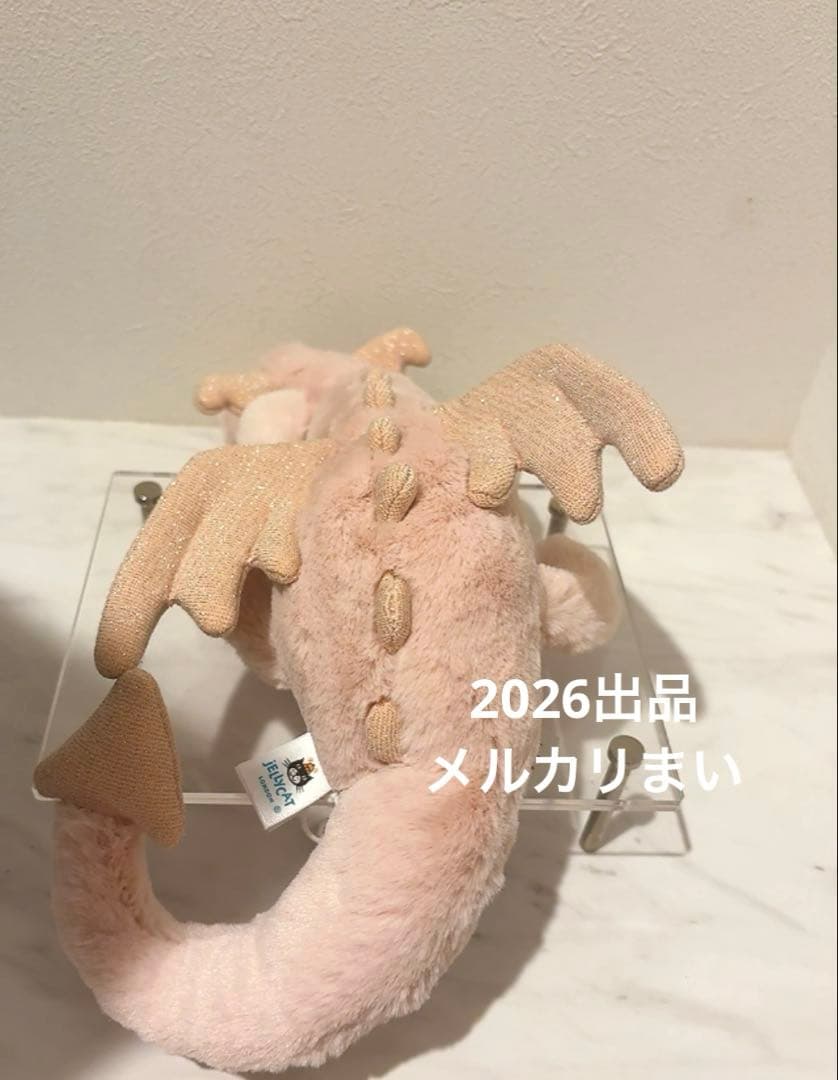  Little Rose Dragon ぬいぐるみ 薄ピンク　龍