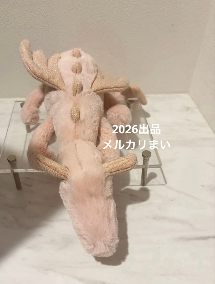  Little Rose Dragon ぬいぐるみ 薄ピンク　龍