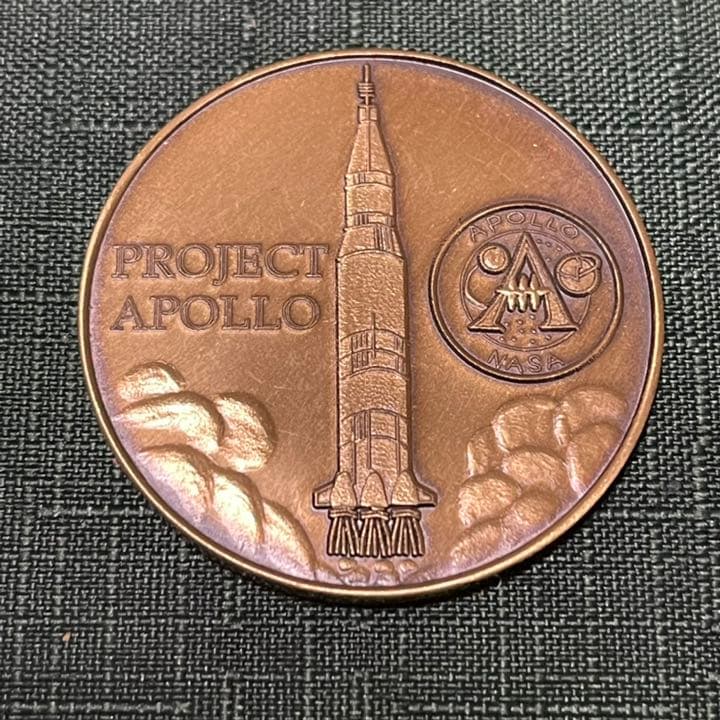 アポロ7号　アポロ初有人飛行　記念メダル　1968年