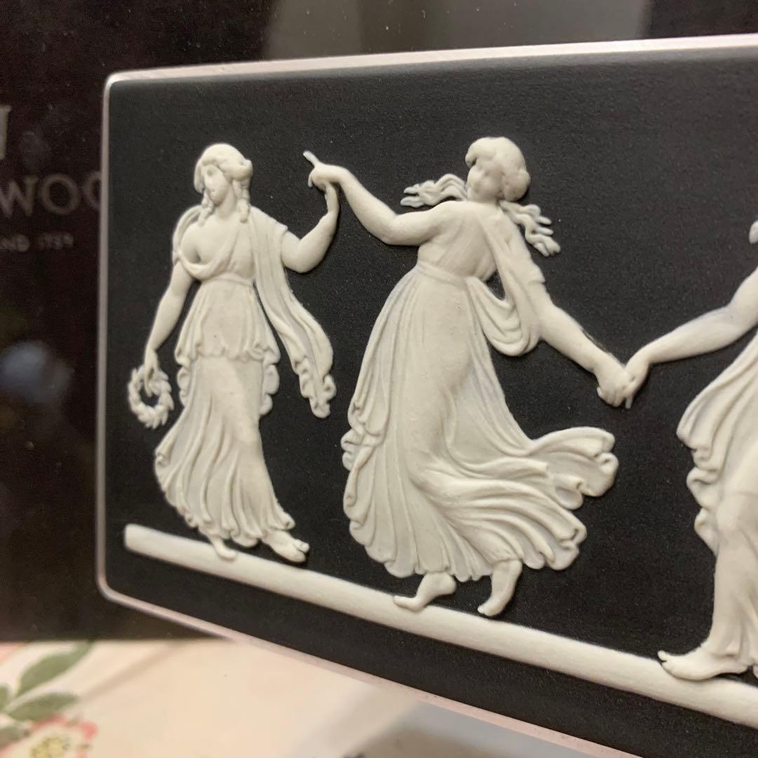 希少　ウェッジウッド ジャスパー　ダンシングアワー　陶板　壁掛け　プラーク