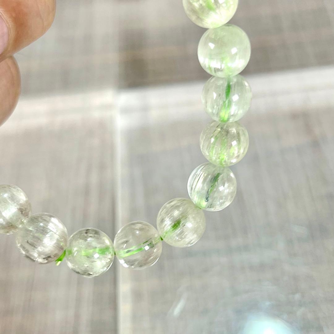 高品質　キャッツアイあり　ヒデナイトブレスレット　クンツァイト　6 スポジュメン