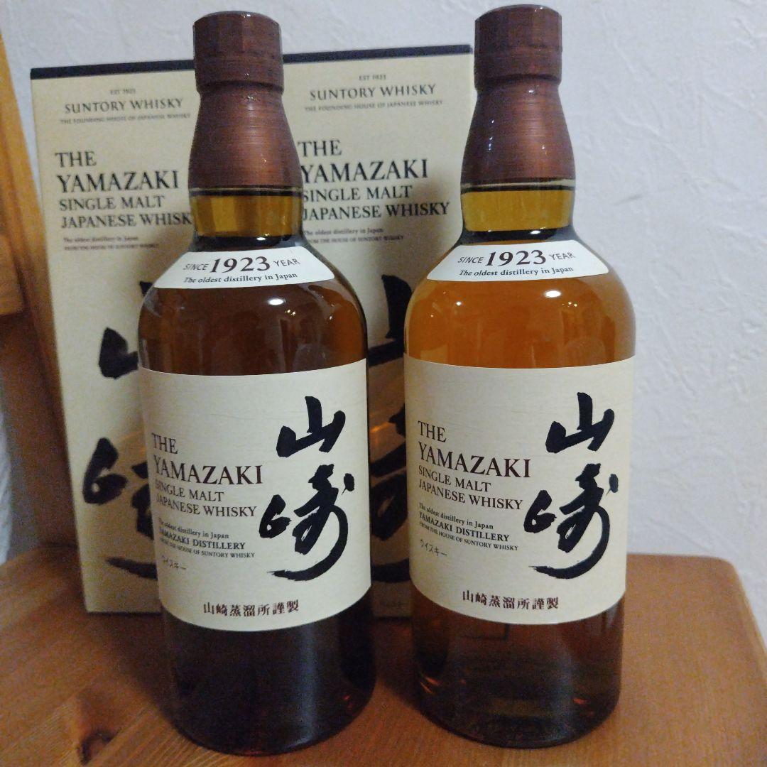 苺*ん様 サントリー 山崎 シングルモルト ウイスキー 43度 700ml✕２本