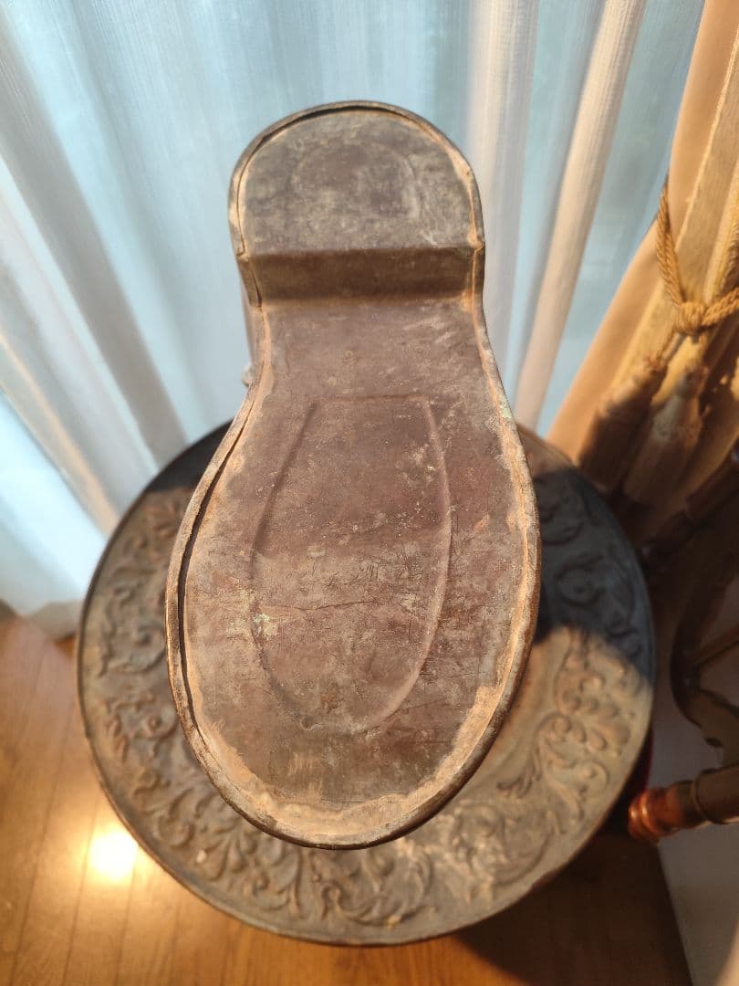 傘立て　銅　真鍮　ブロカント　　ウエスタンブーツ　アンティーク　ヴィンテージ