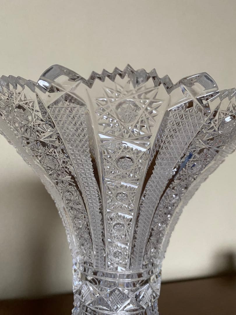 未使用⭐︎ボヘミアンガラス　花瓶