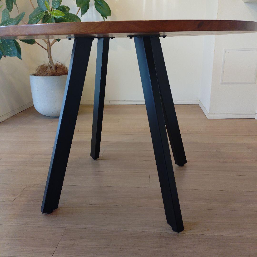 【中古品】kanademono ダイニングテーブル　ラウンド