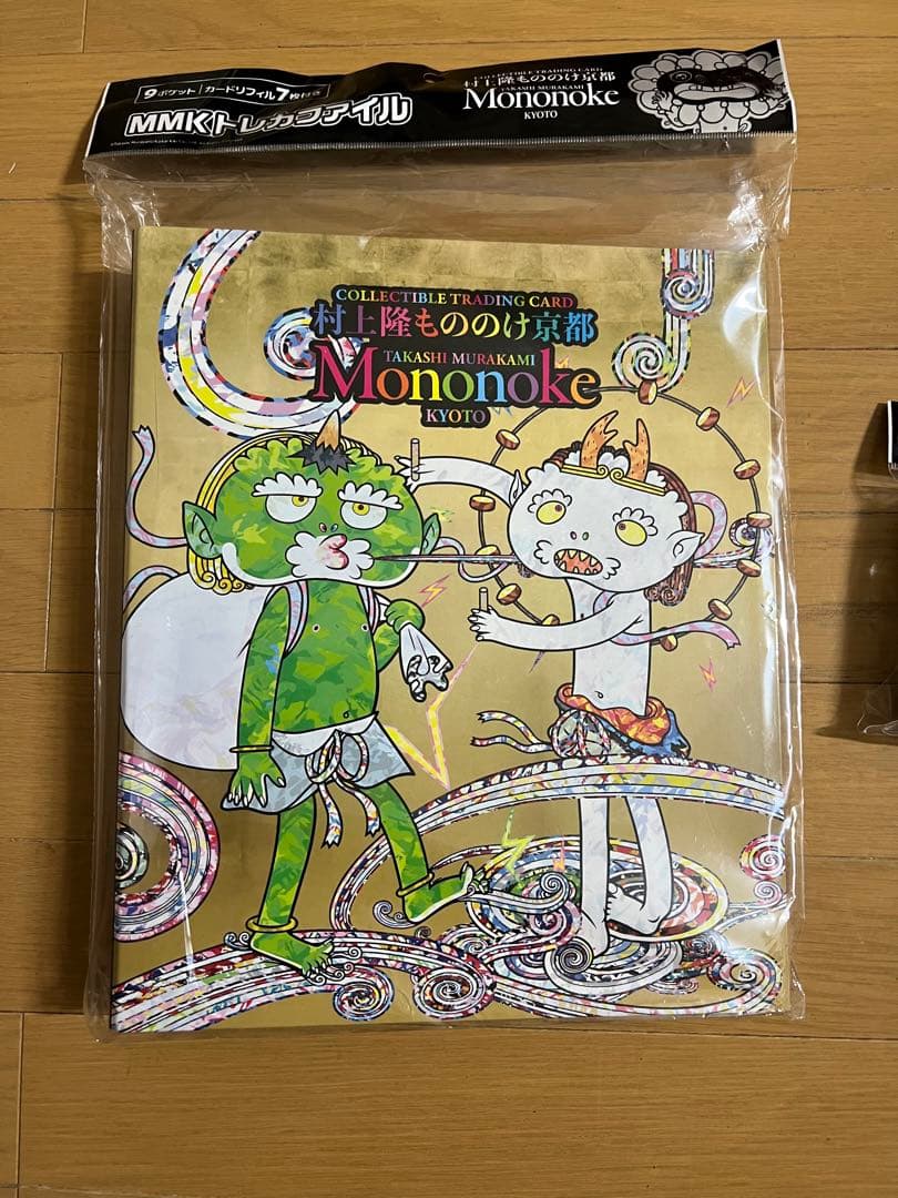 村上隆 もののけ京都 トレカファイル、トレカスリーブ　風神雷神図フェイスセット