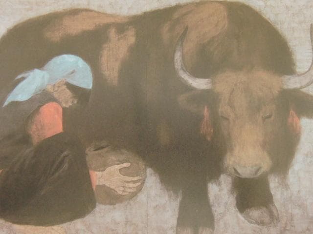 國府克、【さずかりしもの】、希少な額装用画集より、新品額装付