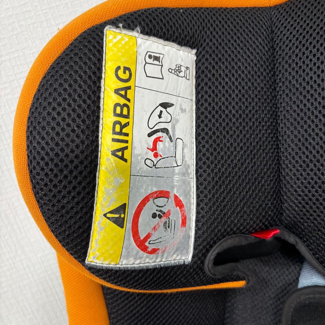 美品　リーマン　ジュニアシート　キッズシート　オレンジ　チャイルドシート