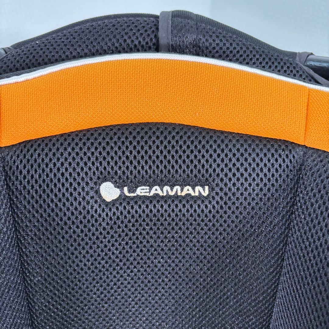 美品　リーマン　ジュニアシート　キッズシート　オレンジ　チャイルドシート