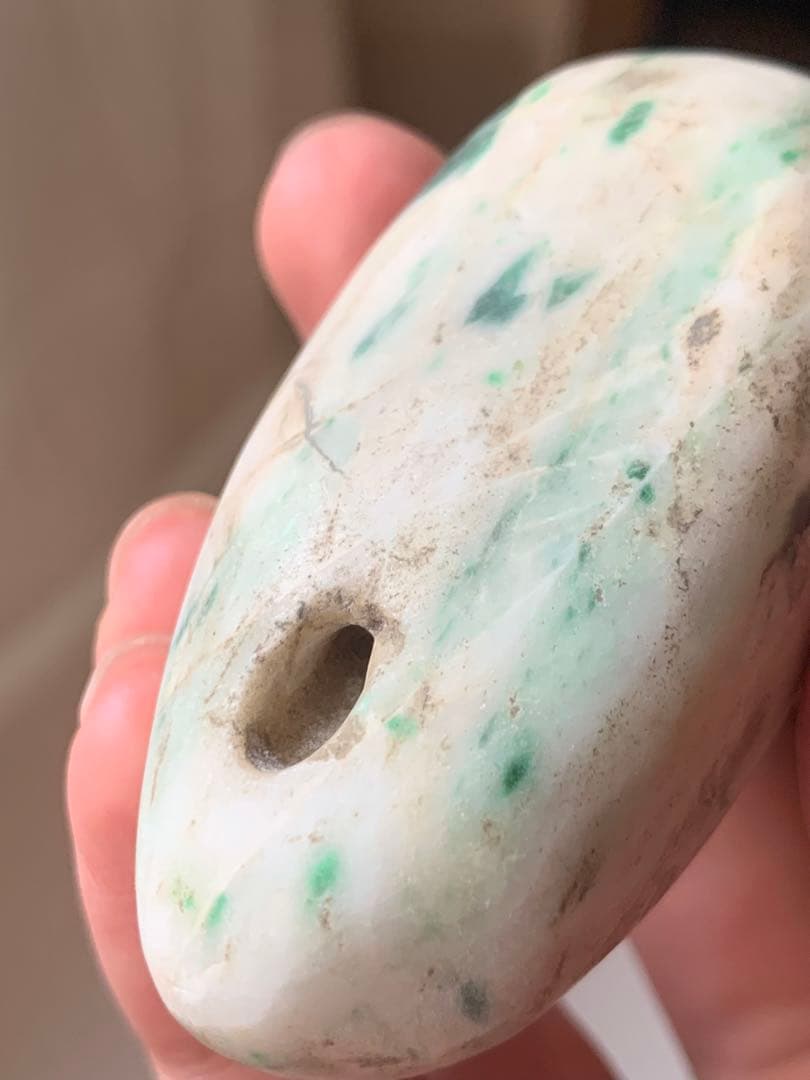 古墳期　出土　糸魚川翡翠製石笛　縄文時代　石器　翡翠勾玉　土器　根付　埴輪