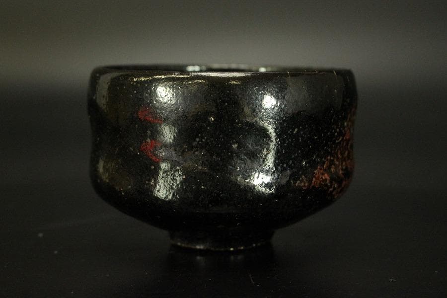 茶道具 黒楽茶碗 野点 小服茶碗(A420)