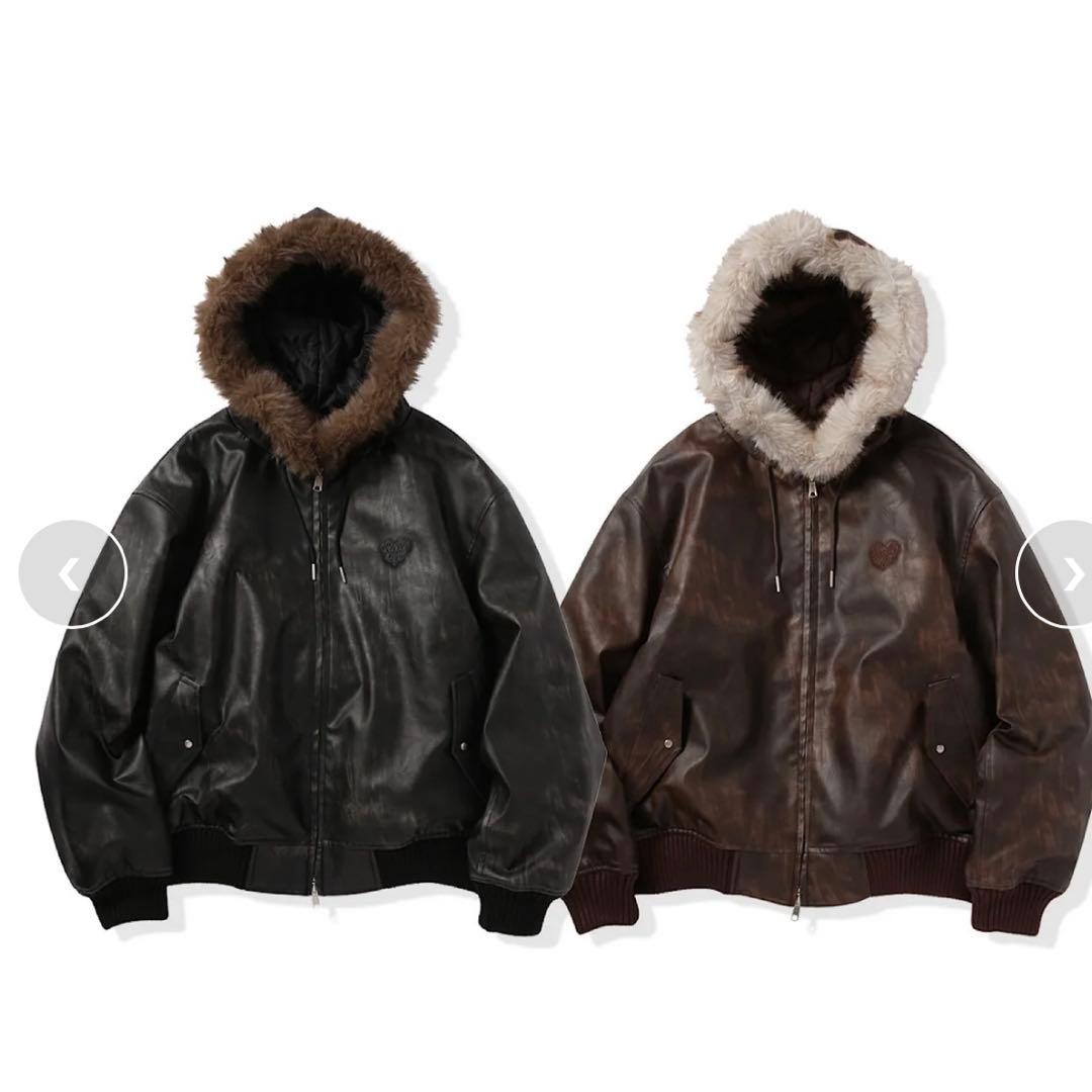 that's life ザッツライフ ファー付きレザージャケット