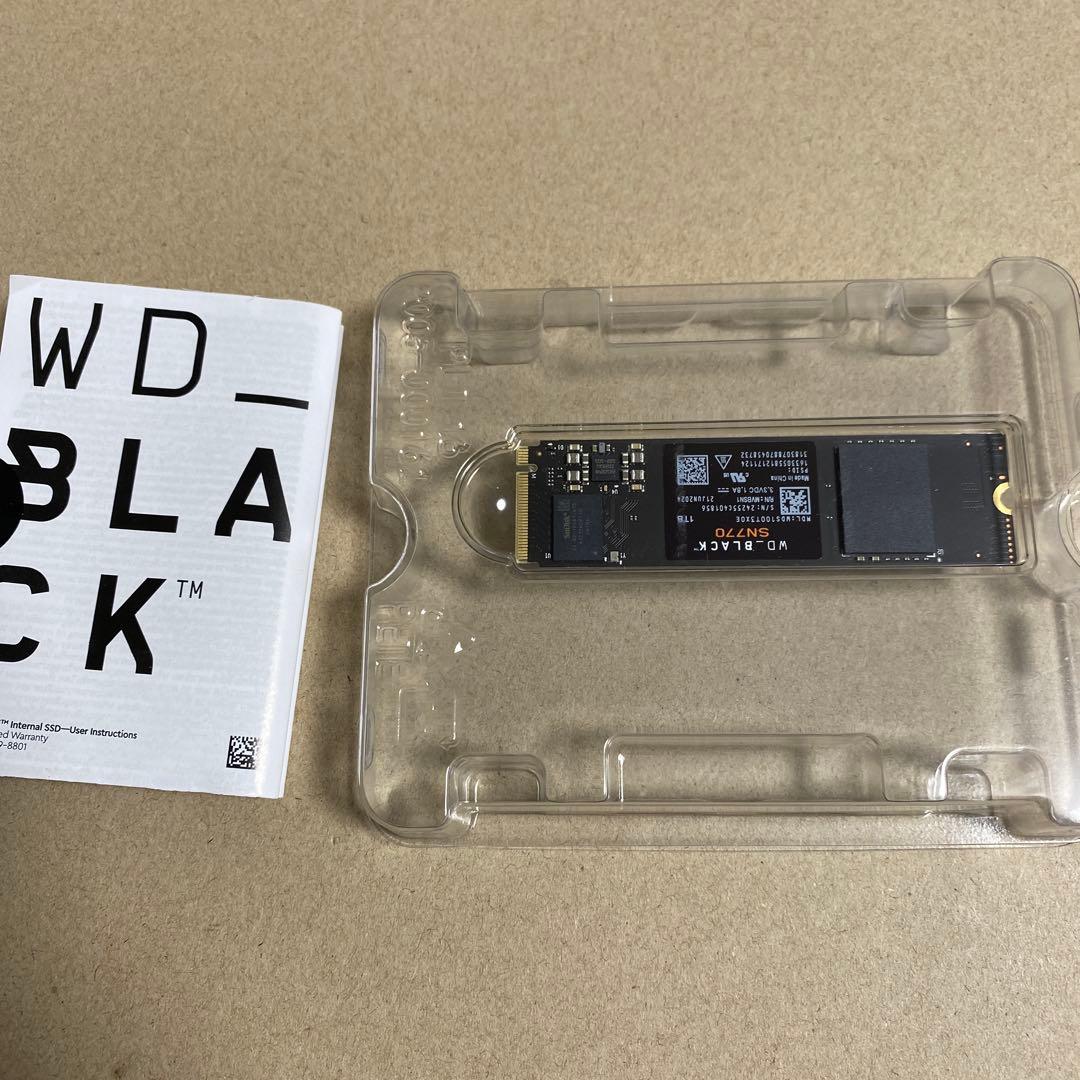 ウエスタンデジタル　内蔵SSD 1TB WD Black SN770