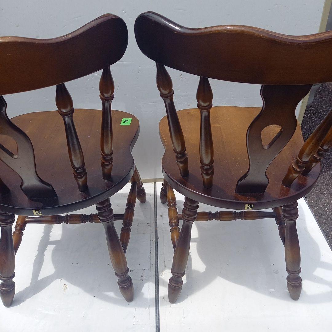 キツツキ　飛騨産業　ダイニングチェア2脚セット