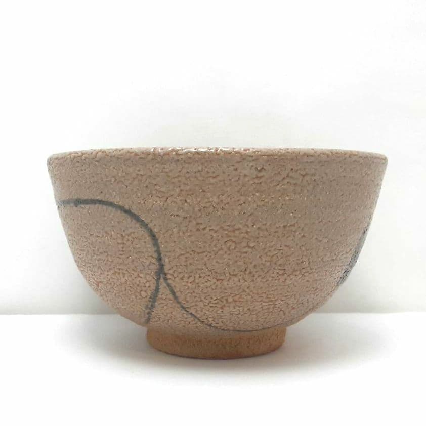 Y1866-2 茶道具 中里嘉孝 絵唐津茶碗 未使用 共箱　へ