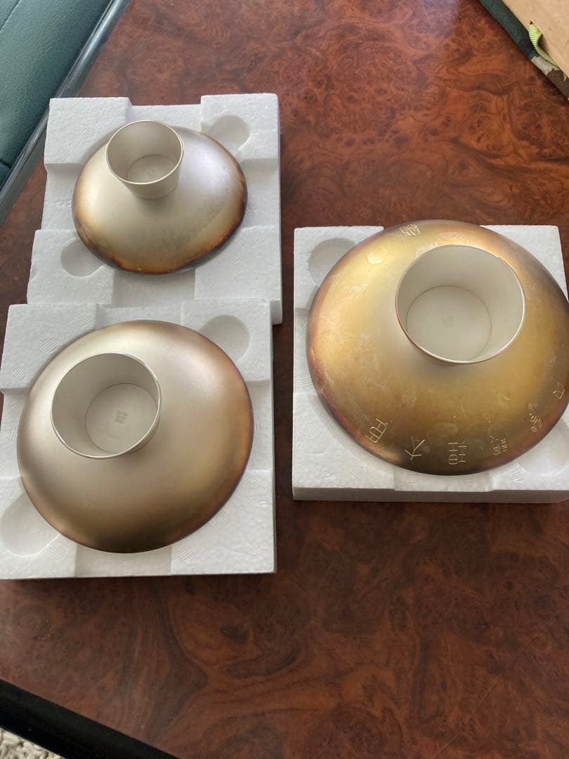 純銀盃 約398g (3個.1000刻印有) 内閣総理大臣