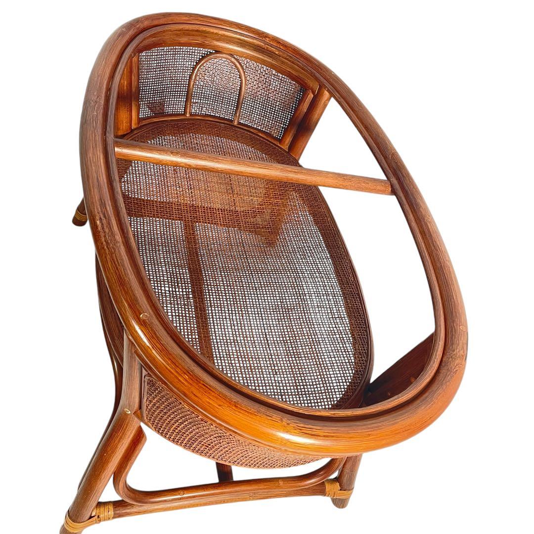 HR426 【レアデザイン】籐　ラタン　サイドテーブル　センターテーブル