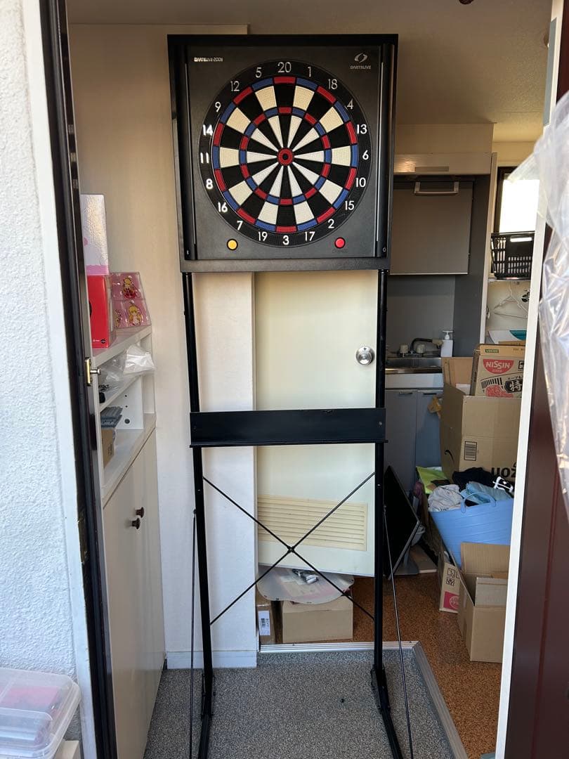 ダーツライブ200S&折りたたみ式スタンドセット　ボード取り付け済み