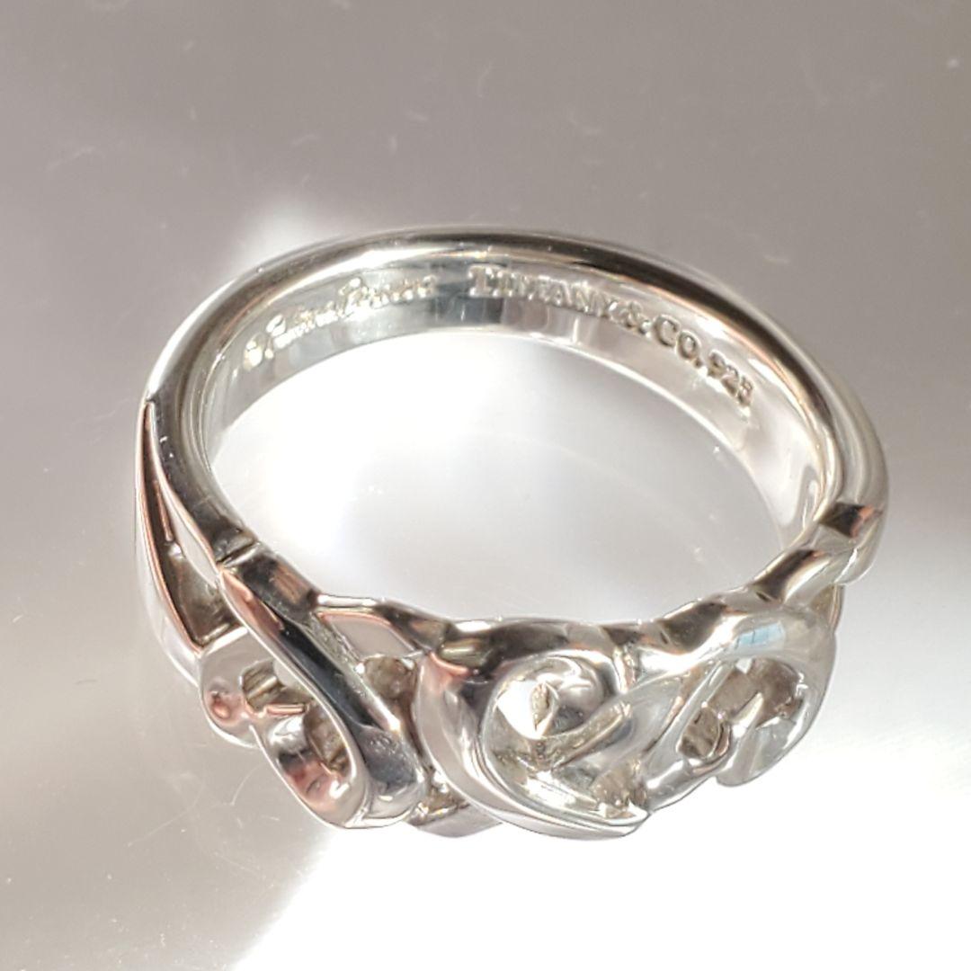 【17号☆美品】ティファニー トリプルラビングハートリング a023