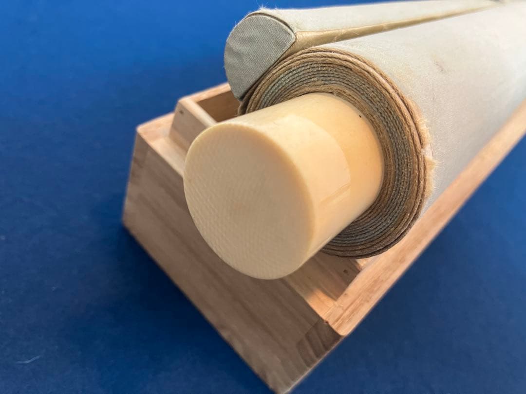 竹内栖鳳　絹本　掛軸　識箱　2重箱