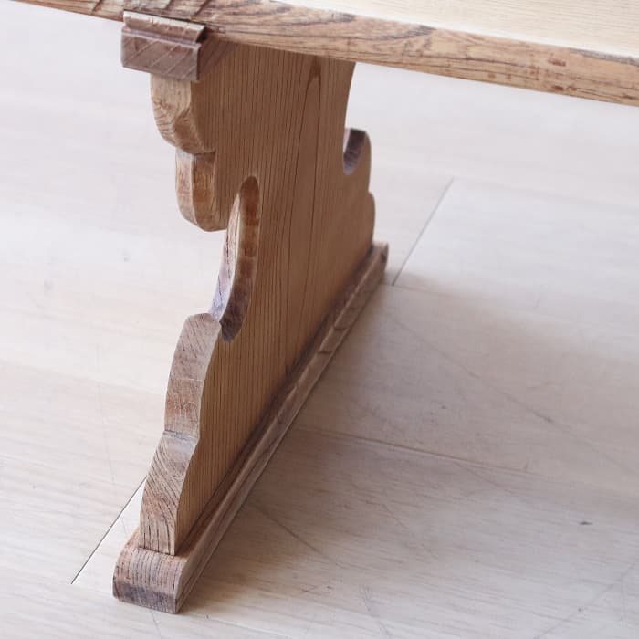 アンティーク ケヤキ 書机 無垢材 文机 ローテーブル 古家具