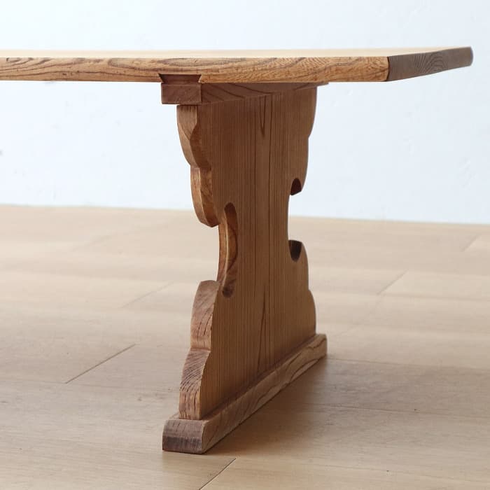 アンティーク ケヤキ 書机 無垢材 文机 ローテーブル 古家具